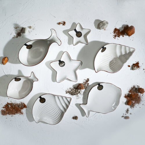 Nautical White - Starfish Saucer